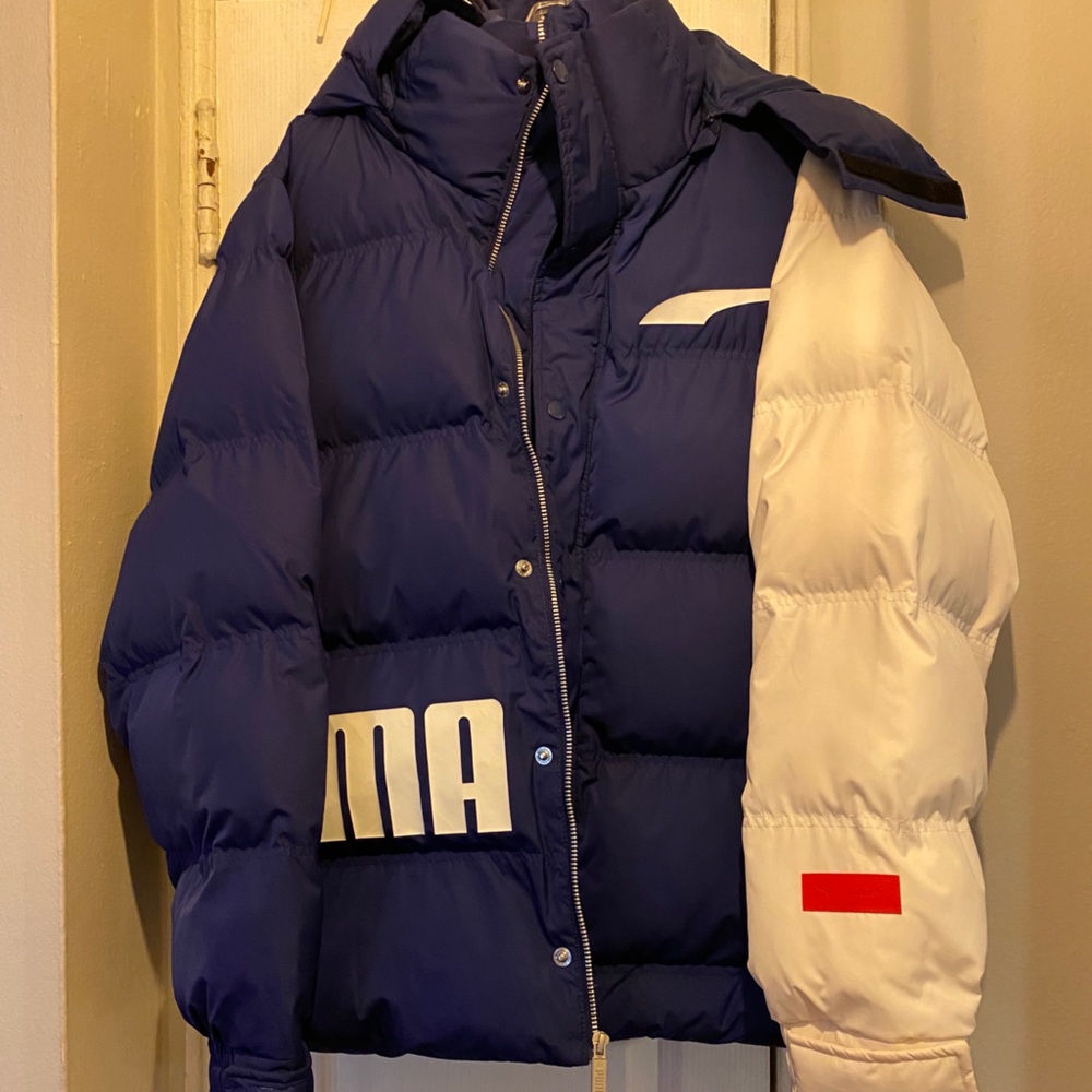 ader error x puma puffer jacket